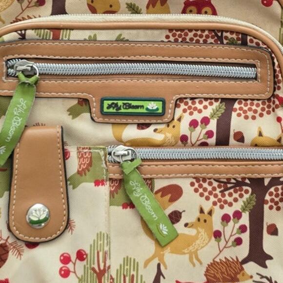 Women's Lily Bloom Owl Cross Body Purse Shoulder Bag - Picture 2 of 4